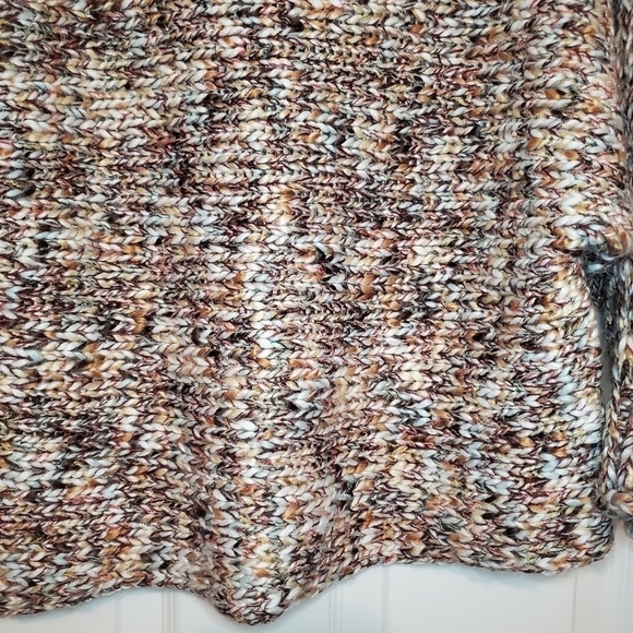 Boston Proper‎ XSmall Orange Chunky Knit Metallic Slouchy Pullover Sweat… - Picture 5 of 11